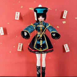 ドール服 リカちゃん 27cmドール ハロウィン キョンシー チャイナ