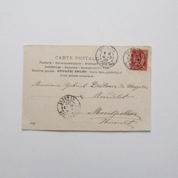 『貴婦人と犬』CARTE POSTALE フランスアンティークポストカード 5枚目の画像