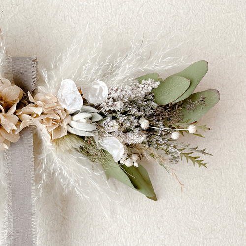 横向きスワッグ ナチュラル ドライフラワー 横長スワッグ スワッグ