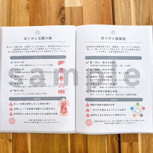 耳ツボジュエリー | 学び直し講座テキスト（35ページ） イヤリング