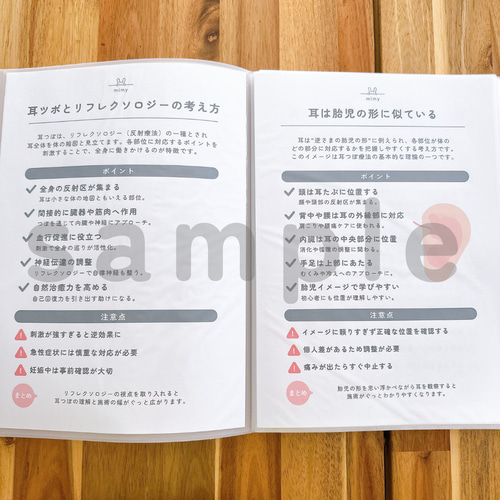 耳ツボジュエリー | 学び直し講座テキスト（35ページ） イヤリング