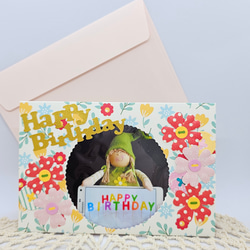 お誕生日に♪】写真を差し込むだけ♪そのまま立てて飾れるフォト