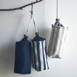 洗える保冷保温ペットボトルカバー(綿麻) 1枚目の画像