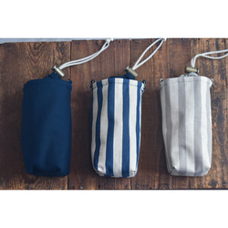 洗える保冷保温ペットボトルカバー(綿麻) 2枚目の画像