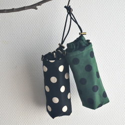 スリム・洗える保冷保温ペットボトルカバー（水玉） 1枚目の画像