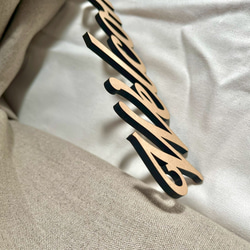 【木製レターバナー】シンプルWelcomeウッドレターバナー   ウォールデコ ウォールステッカー ウォールレター 3枚目の画像