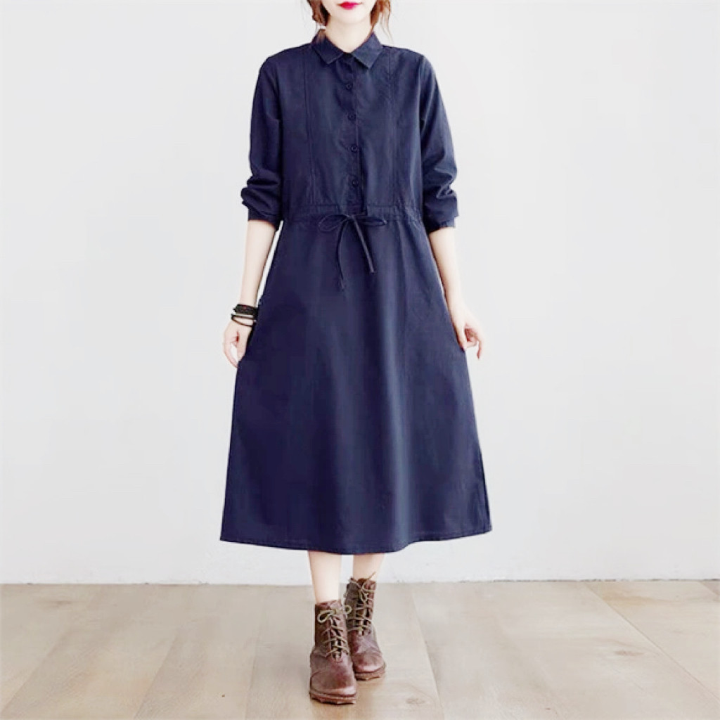 秋の新作、ワンピース、長袖、レディース、 ゆったり、春