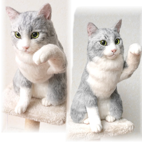 羊毛フェルト うちの子 オーダー ネコ◇愛猫の宝箱◇ペット リアル猫