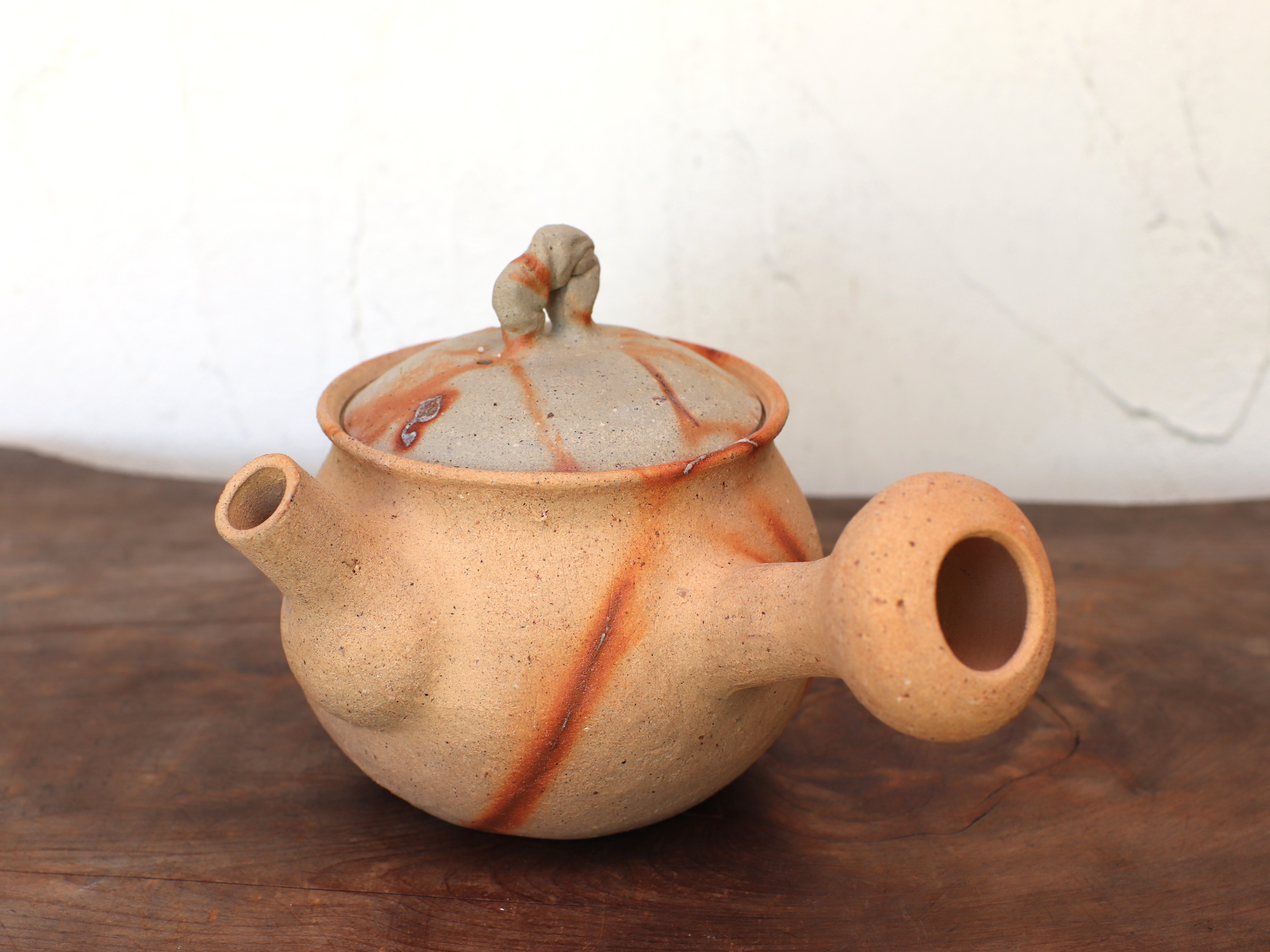 備前焼 急須・ひだすき　k1-096