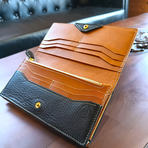 希少】特別な価値ある「一点もの」＊鹿革長財布・～ロングウォレット