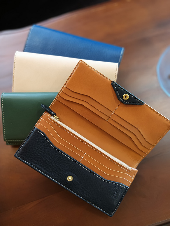 希少】特別な価値ある「一点もの」＊鹿革長財布・～ロングウォレット