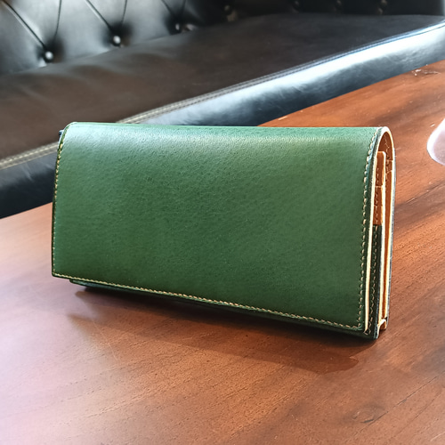 革財布1点物 希少】特別な価値ある「一点もの」＊鹿革長財布・～ロングウォレット