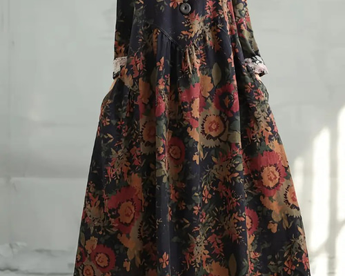 arts&science コットン ドレス ロングワンピース 長袖 綿 春秋冬 a94h7jyk-7.jpg