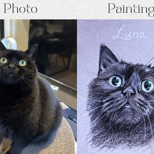 色鉛筆 ペット 似顔絵｜オーダーメイド 手描き イラスト｜犬 猫 うさぎ