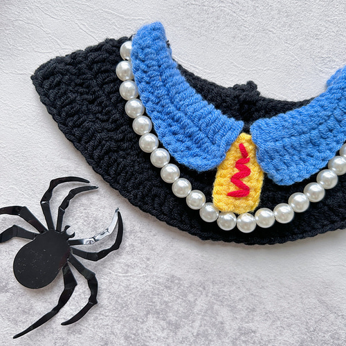 蒼、ハロウィン、ストライプアリス(ブラック)わんちゃん猫ちゃん用襟