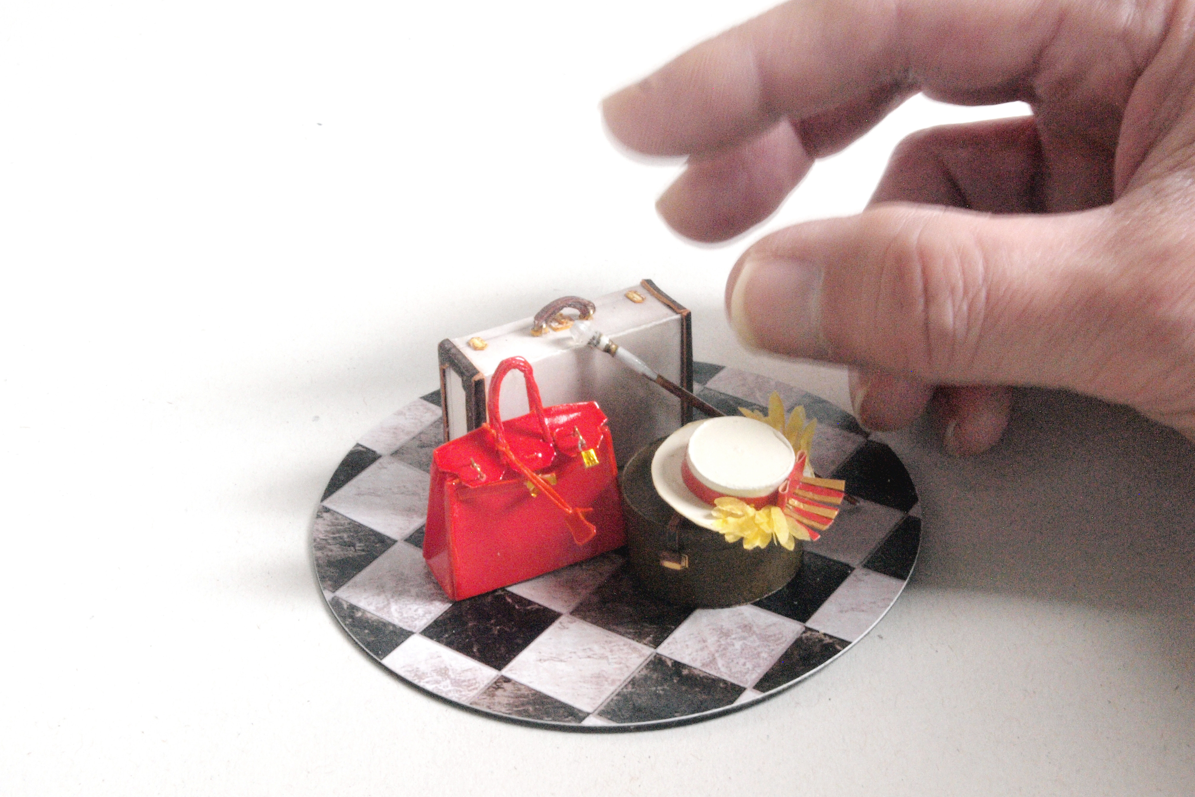 ミニチュア　ペーパー・クラフト　golden age of travel　19～20世紀の女性も旅する