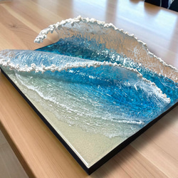 N257☆超立体 沖縄の海 レジンアートボード 美ら海 オーシャン