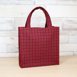 お名前タグ　名入れ　イラスト　ファミリア風チェック ファミリア風♡お名前キーホルダー》青色チェック - irodori