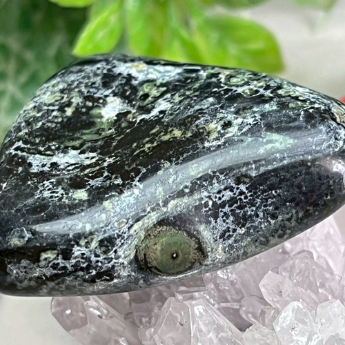 大地の石✿ カンババジャスパー クロコダイル 原石 タンブル 握り石