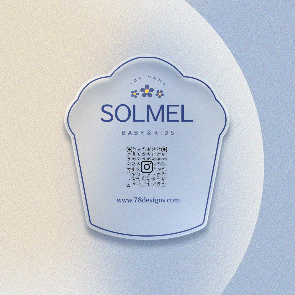 半透明マテリアル、異形カットショップカードカスタム【送料無料】