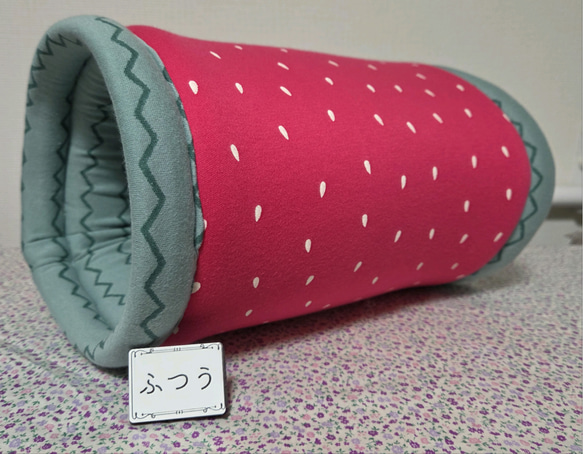 モルモットンネル✨イチゴ柄 1枚目の画像