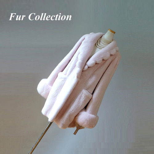 気品と愛らしさを☆ベビーピンクのミンクコート新品1点物 上質なリアル