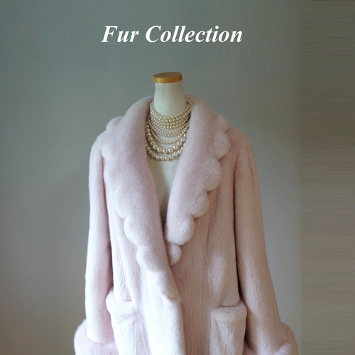 気品と愛らしさを☆ベビーピンクのミンクコート新品1点物 上質なリアル