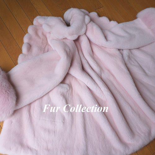 気品と愛らしさを☆ベビーピンクのミンクコート新品1点物 上質なリアル