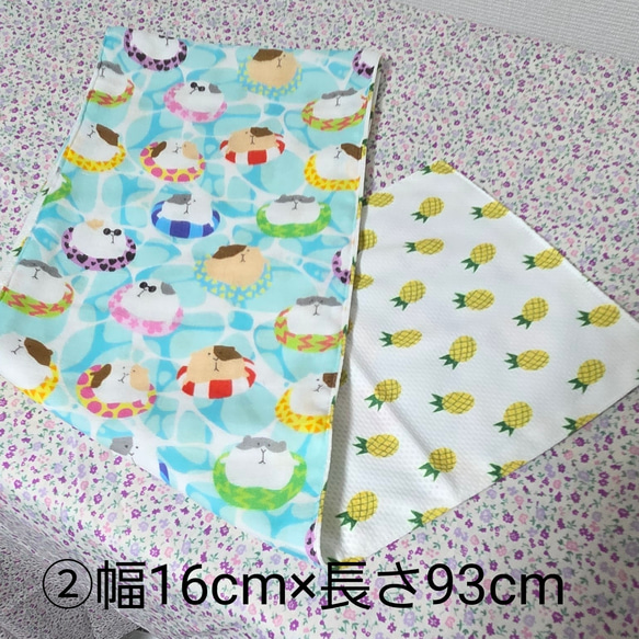 モルモット柄✨クールスカーフ 3枚目の画像