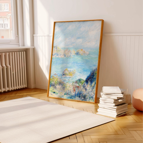 ルノワール 2枚セット 海 アートポスター アンティーク