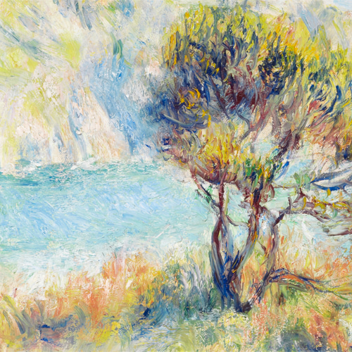 ルノワール 2枚セット 海 アートポスター アンティーク インテリア