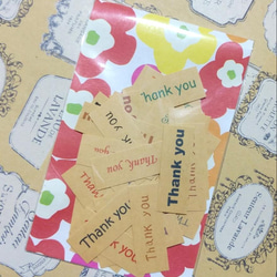 ちょこんと貼れるThank you シール【クラフトver.】 3枚目の画像