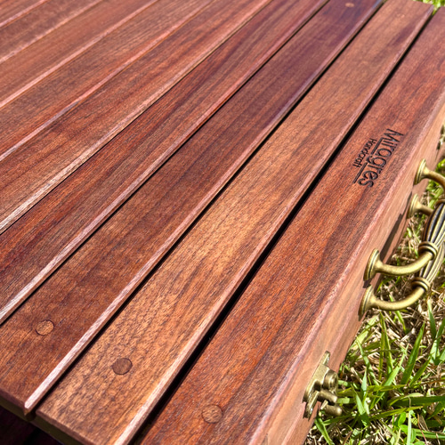 ☆送料無料☆ ウォールナット/折りたたみ式アウトドアテーブル