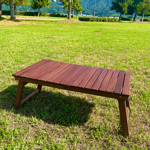 ☆送料無料☆ ウォールナット/折りたたみ式アウトドアテーブル