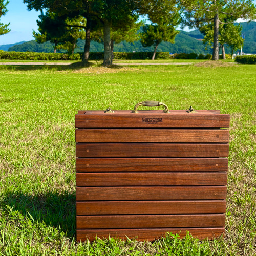 ☆送料無料☆ ウォールナット/折りたたみ式アウトドアテーブル