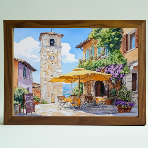 水彩で描くフィレンツェ イタリアの風景アート ヨーロッパの美しい