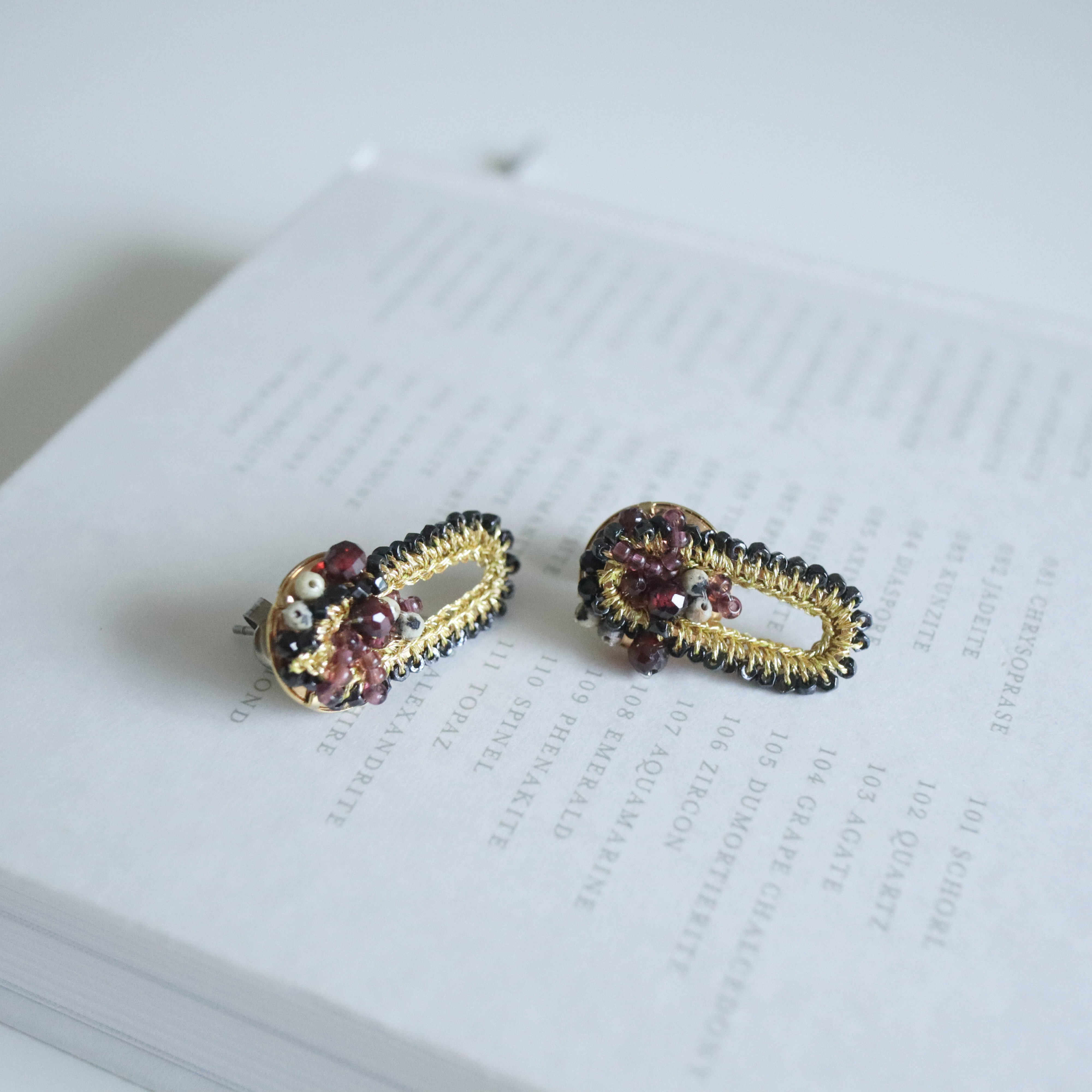 spice / french antique , Garnet , Dalmatian Jasper｜詳細画像