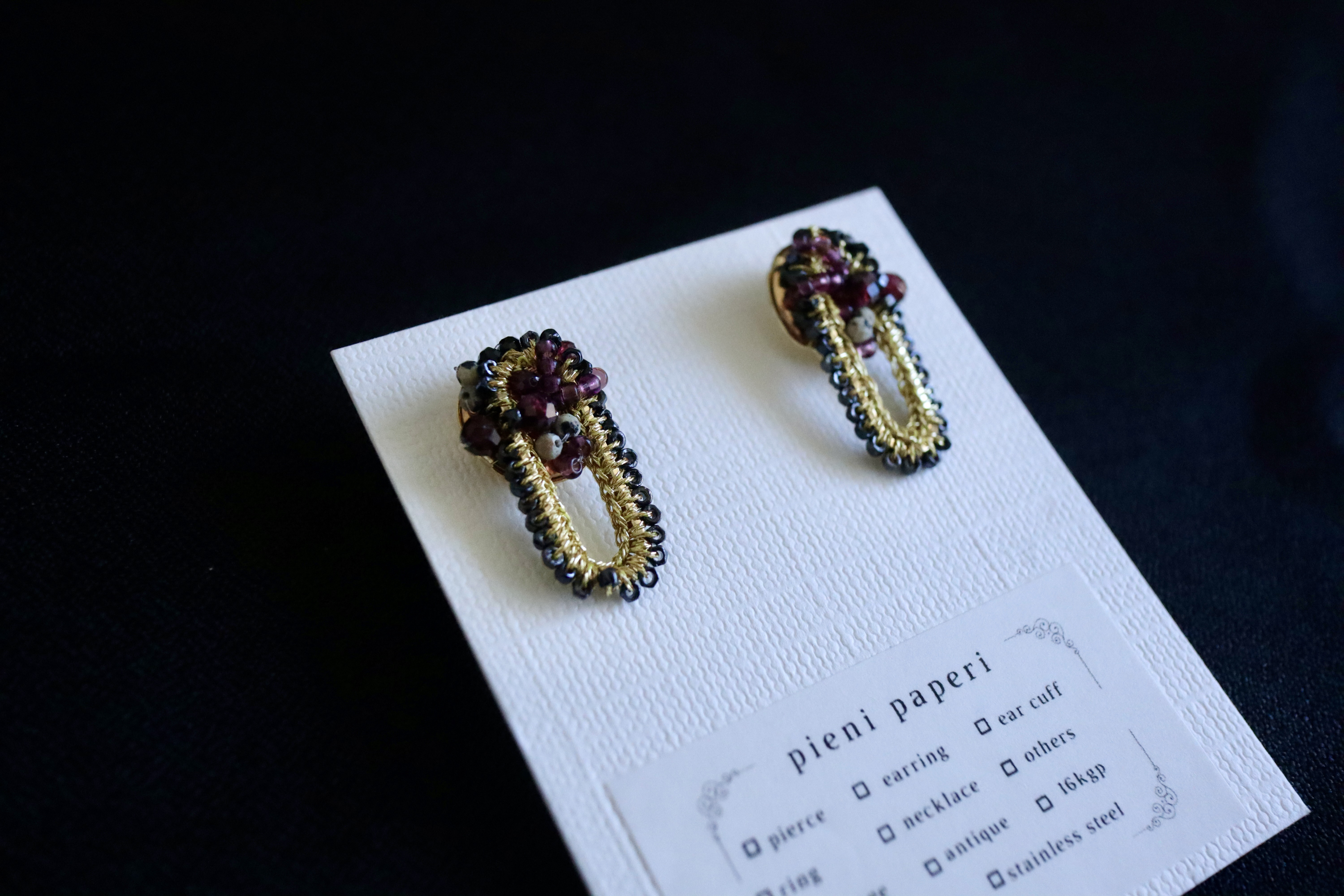 spice / french antique , Garnet , Dalmatian Jasper｜詳細画像