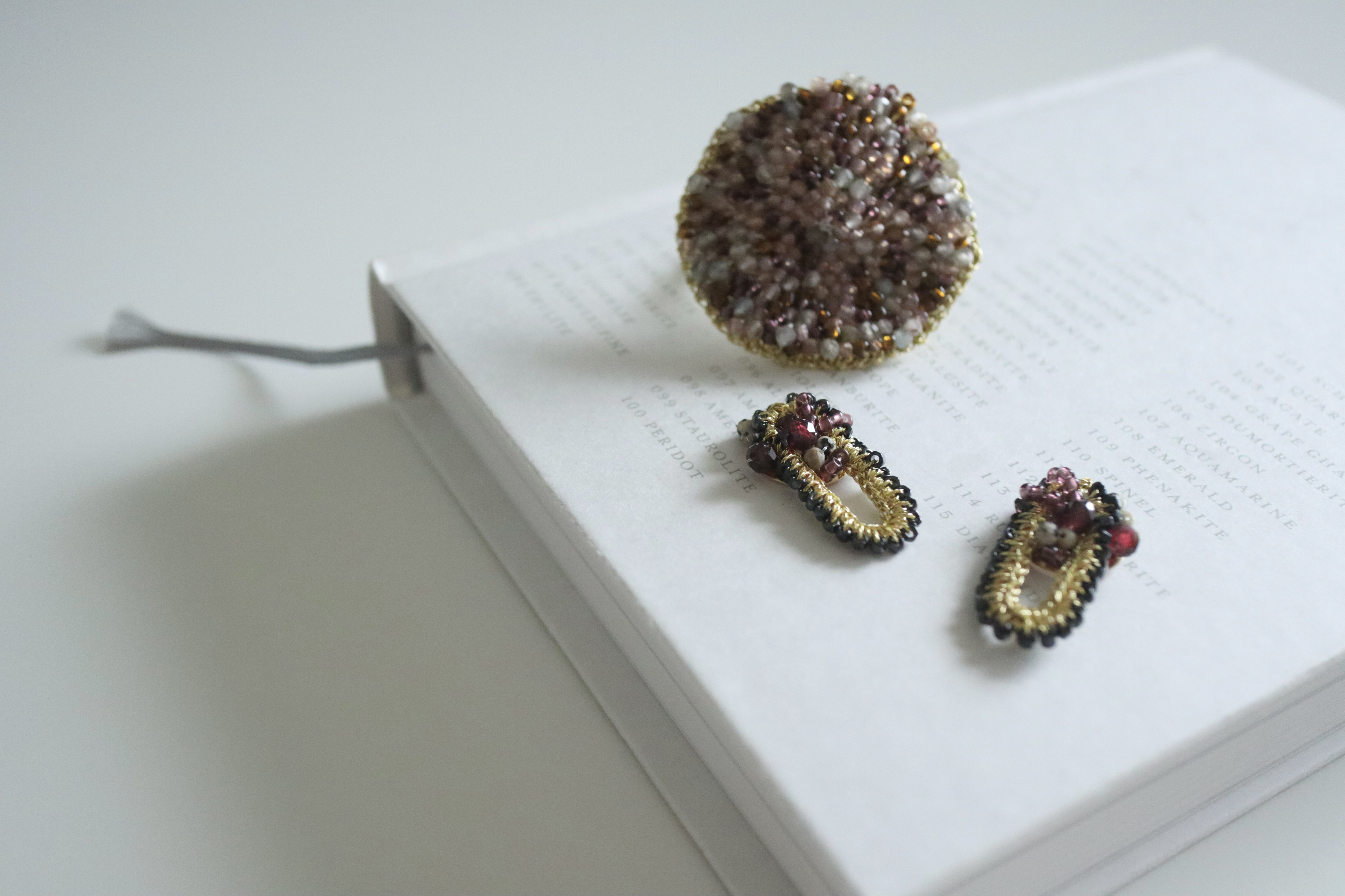 spice / french antique , Garnet , Dalmatian Jasper｜詳細画像