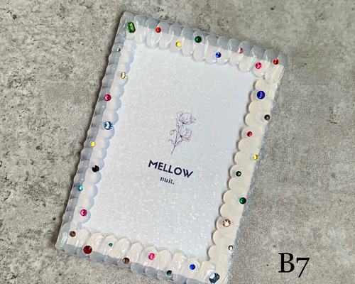 B7トレカケース】再販 硬質ケース ホイップデコ 『 jewelry 』 クリア