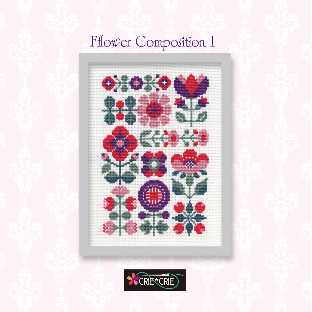 クロスステッチキット♥Flower Composition I No.748 キット