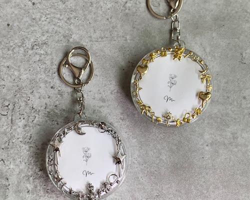 缶バッジ】バッジケースキーホルダー 『 null 』gold / silver