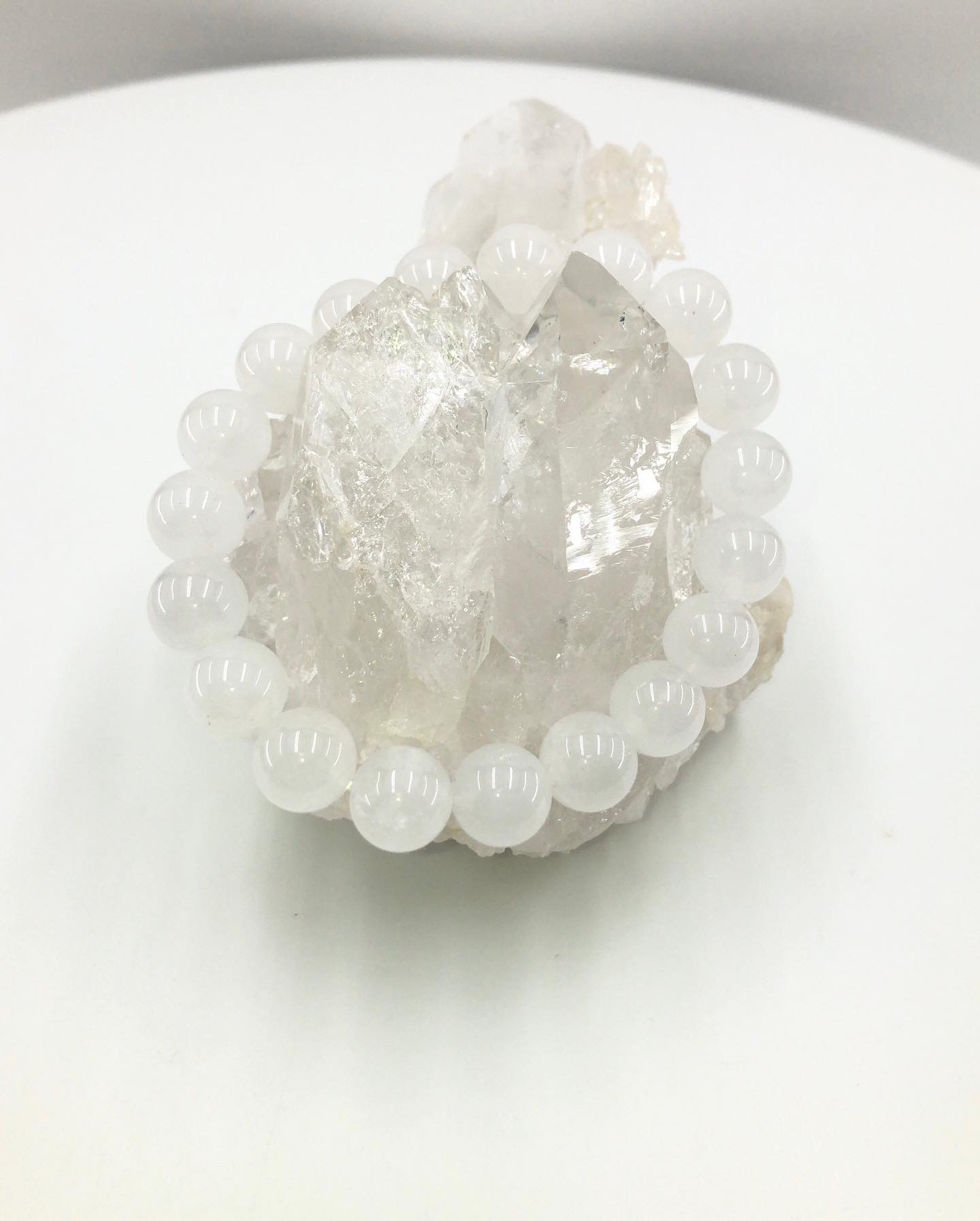 <山梨県産>甲州乙女水晶ブレスレット10ｍｍ（産地証明ギャランティーカード付き）＜MC0812＞鑑別書付き