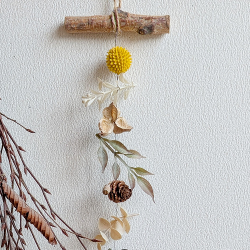 こっくりラテカラー 森の木の実 縦型ガーランド ガーランド penpengusa