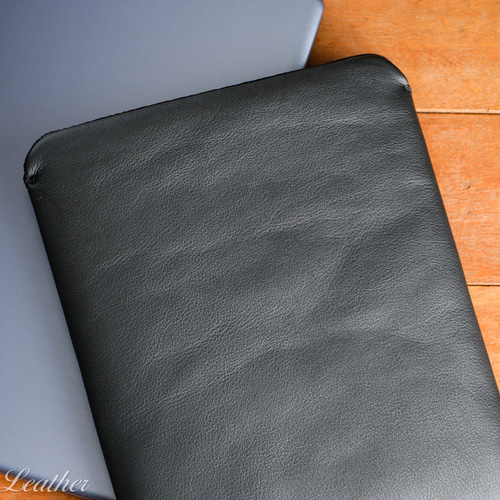 WATERPROOF LEATHER》13インチ ノートPC用スリーブケース ブラック PC
