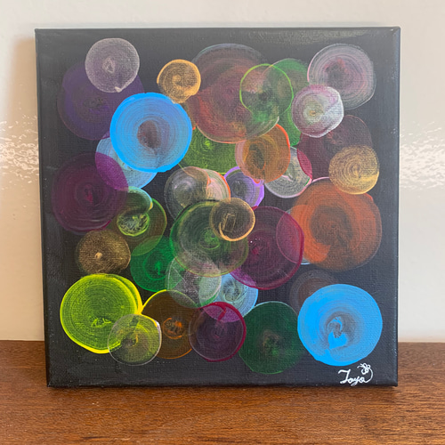 抽象画 アクリル画 カラフルな円 絵画 Toyo2518 通販 19704565｜Creema