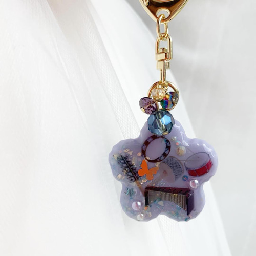 【2623】打楽器 紫ハート クラッシュシェル入り 5種の打楽器 パーカッション 2623】打楽器 紫ハート クラッシュシェル入り 5種の打楽器