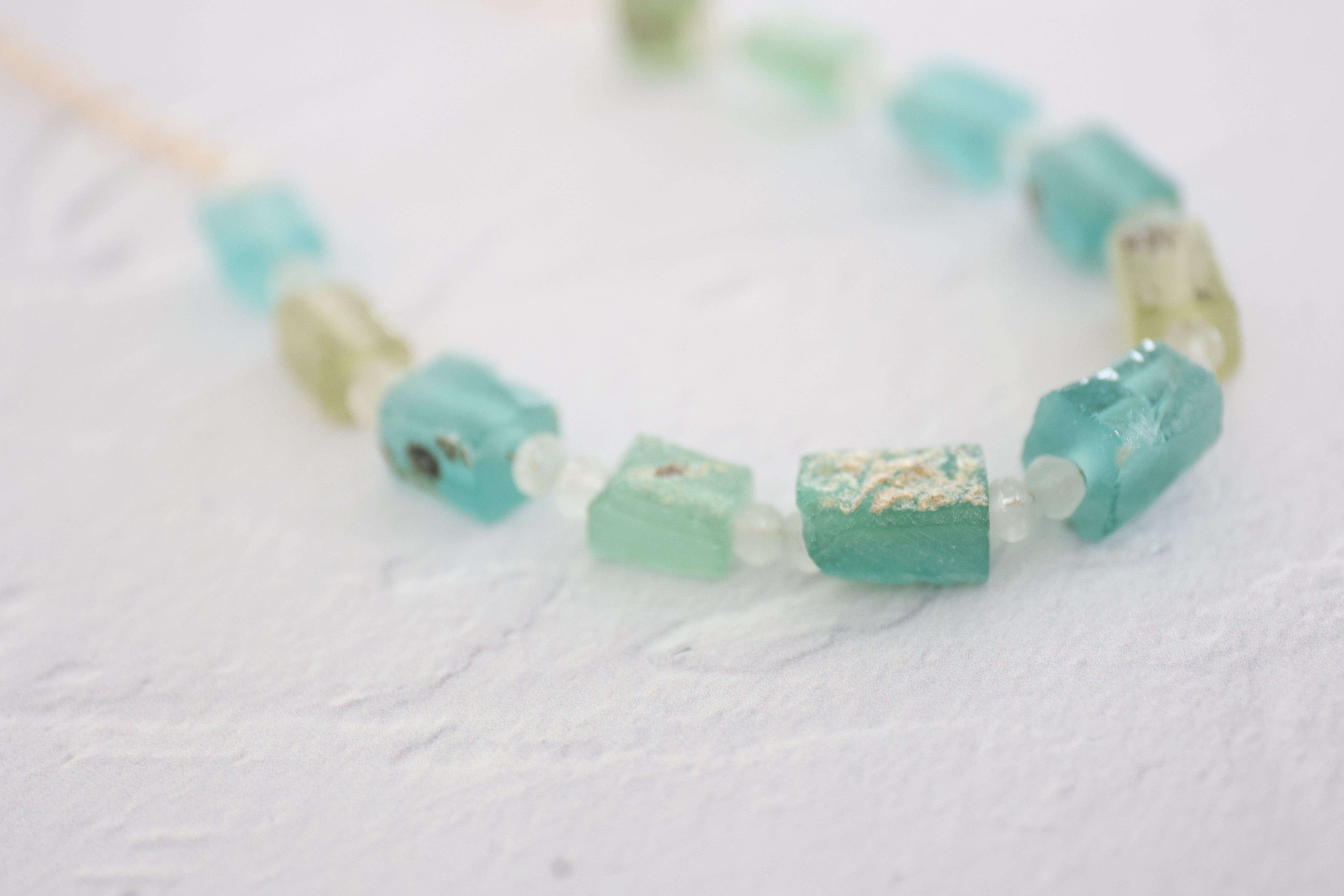 14KGF　roman glass necklace[kgf5501]