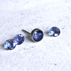 フローライト ピアス（スタッド・一粒） の人気通販｜Creema(クリーマ