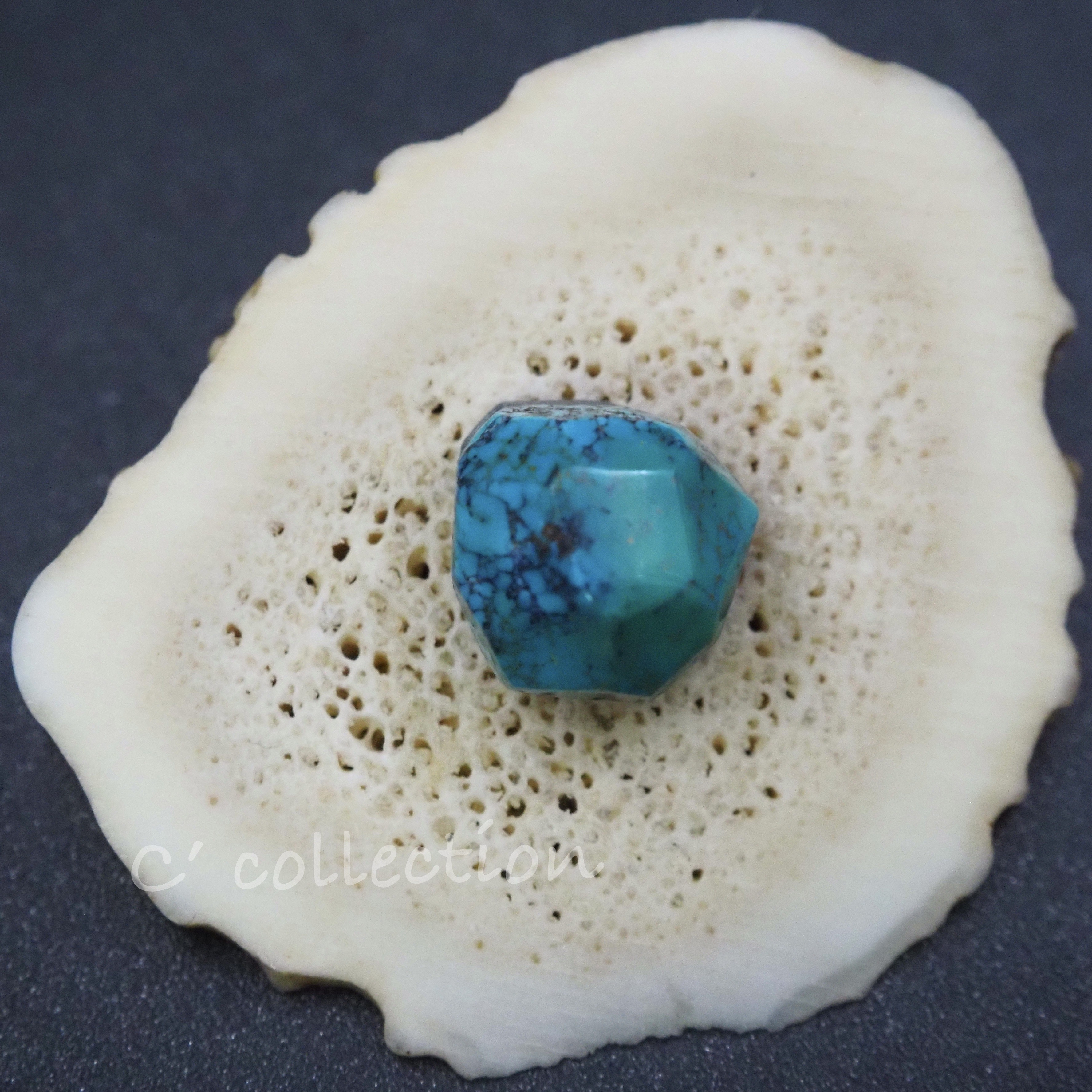 5,1ct BlueMoon Turquoise ブルームーン ターコイズ BM- 34ルース 天然石 ハンドメイド材料